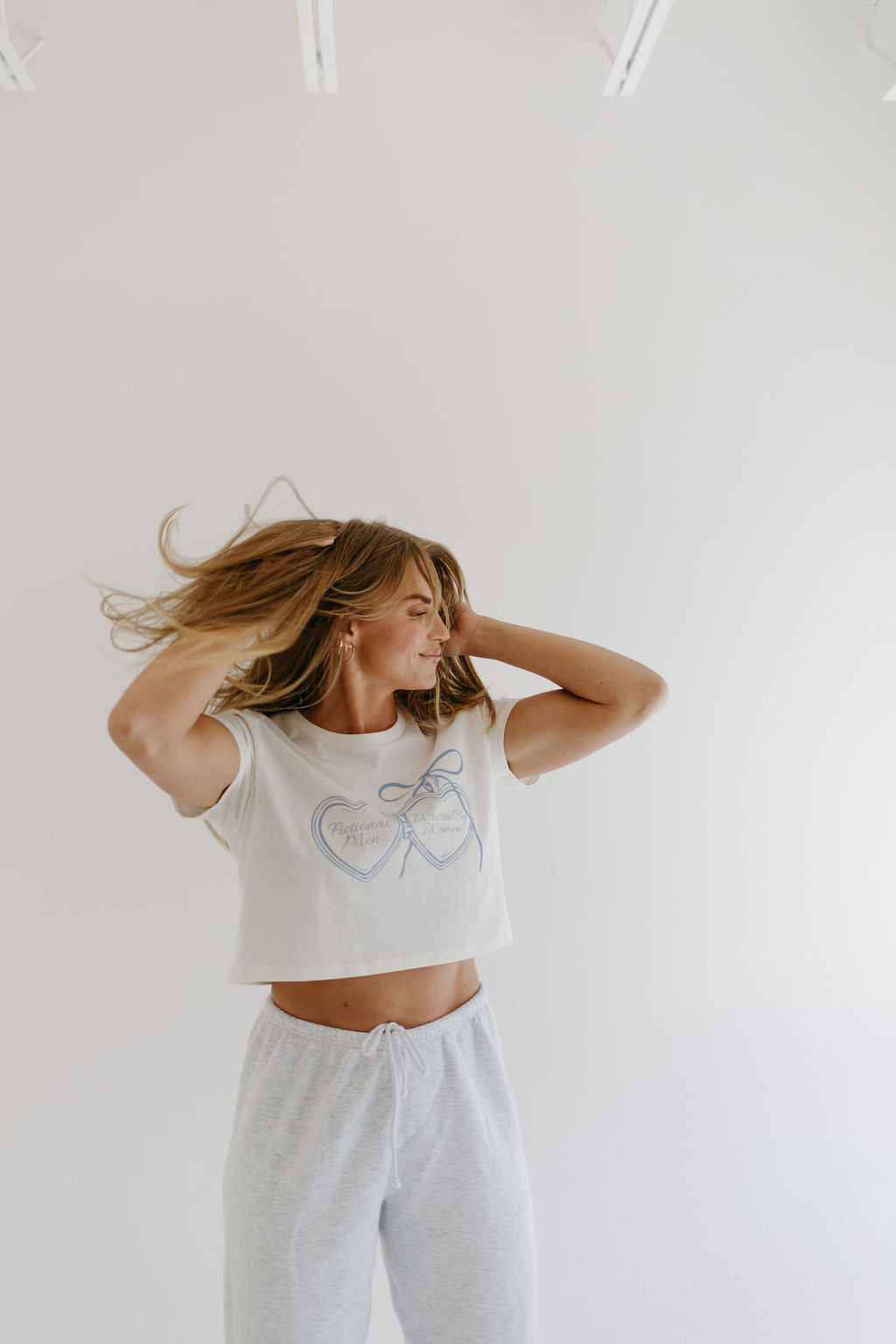 Fictional Man Locket Tee Cropped