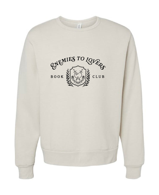 Enemies to Lovers Book Club - Crest Trope Embroidered Sweater