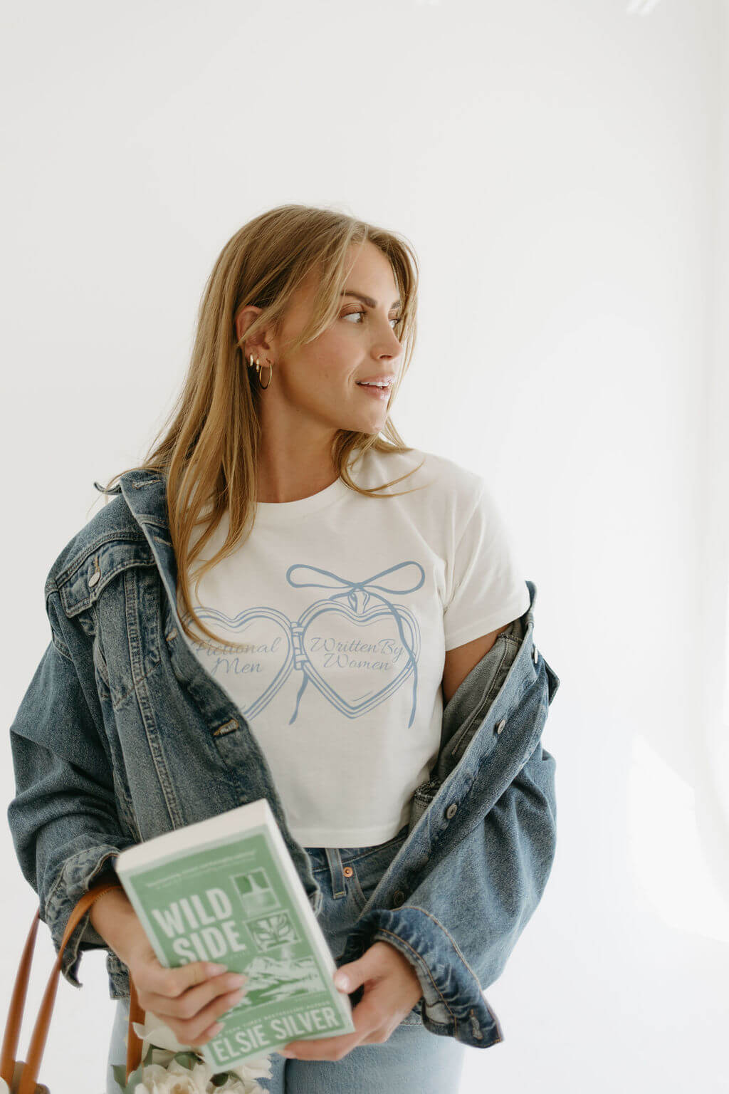 Fictional Man Locket Tee Cropped