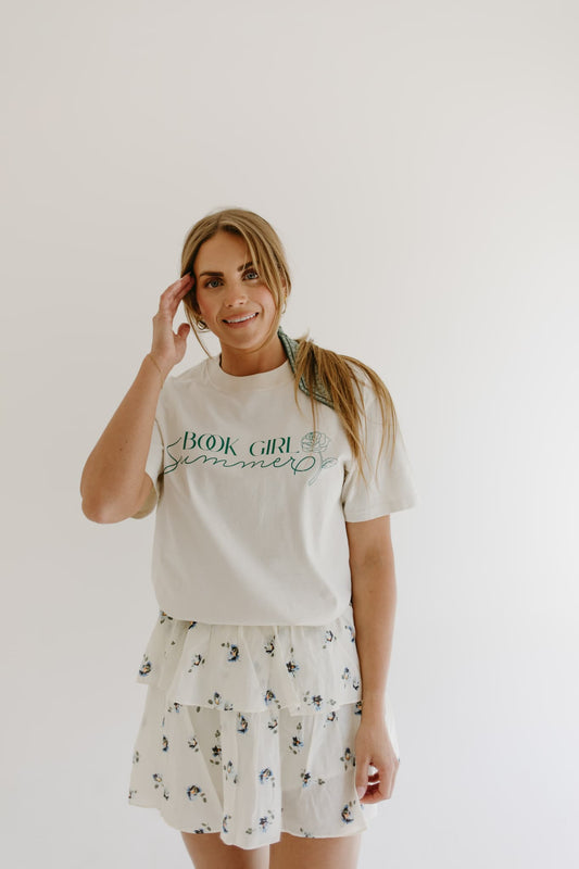 BOOK GIRL SUMMER Tee