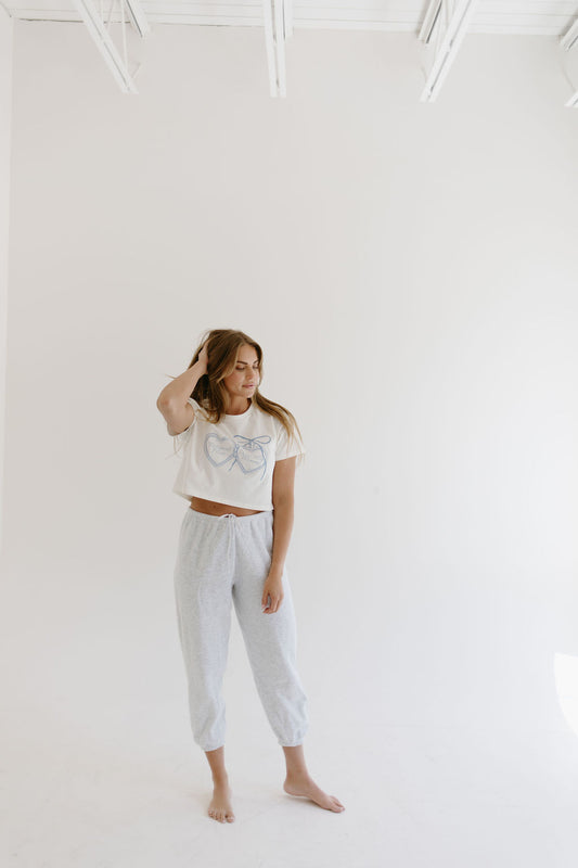 Fictional Man Locket Tee Cropped